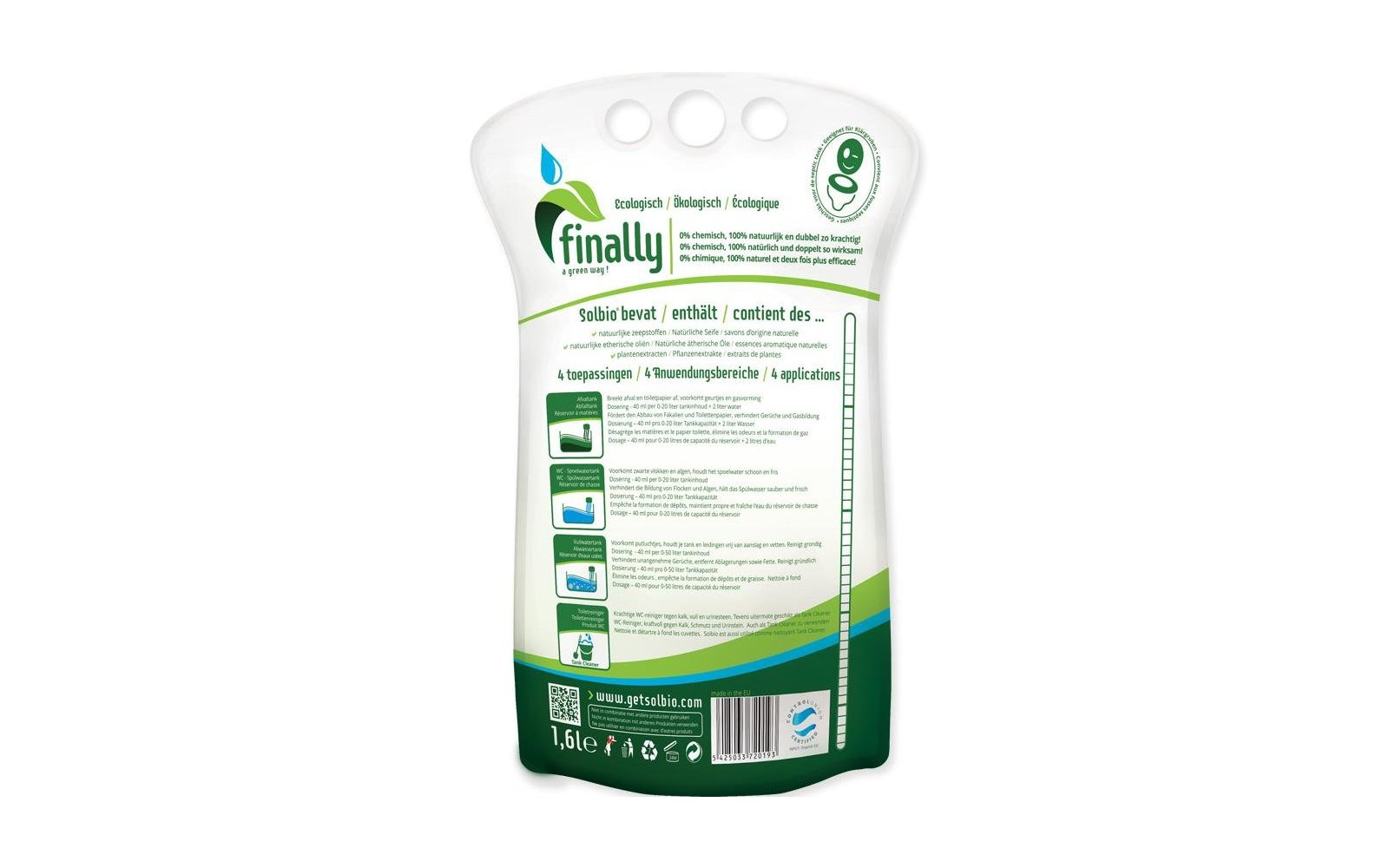 Solbio Original Biologische Sanitärflüssigkeit 0,8 L