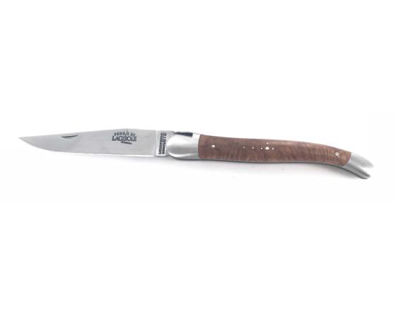Laguiole Tradition 12 cm - 2 mitres - Bruyère Couteau de Poche Forge de Laguiole