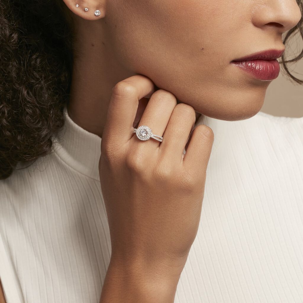 Bague Marie-felix Argent Blanc Oxyde De Zirconium