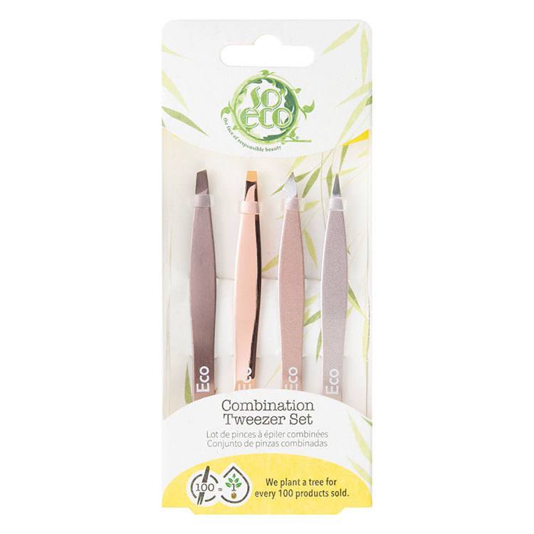 So Eco Rose Gold Tweezer Set