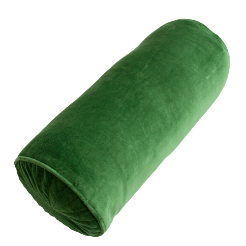 Kussen velours Bolster forrestgreen