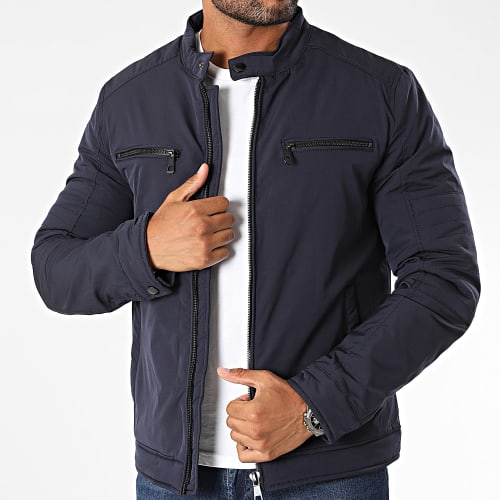 Veste Zippée Bleu Marine