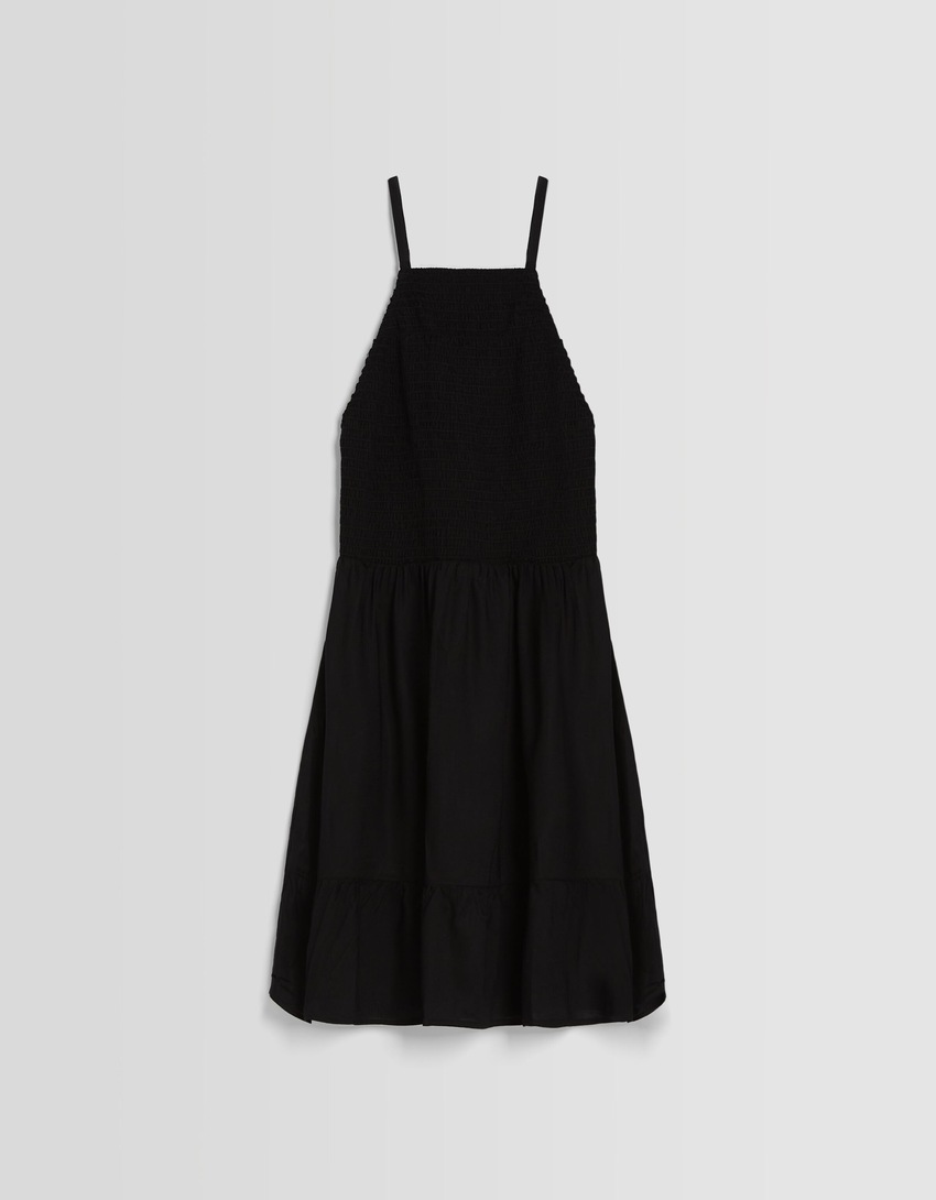 Vestido curto frente única