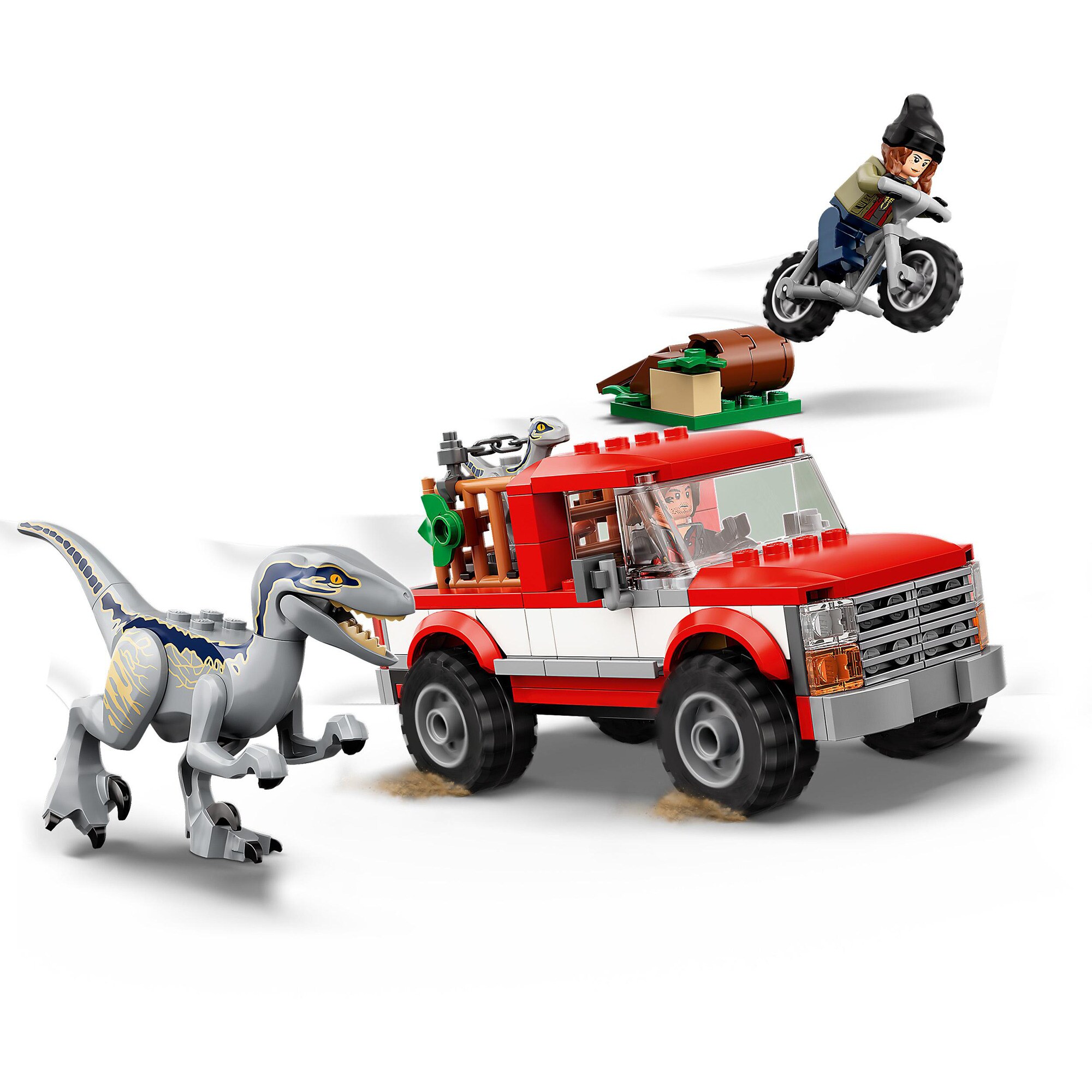 LEGO Konstruktionsspielzeug Jurassic World Blue & Beta in der Velociraptor-Falle
