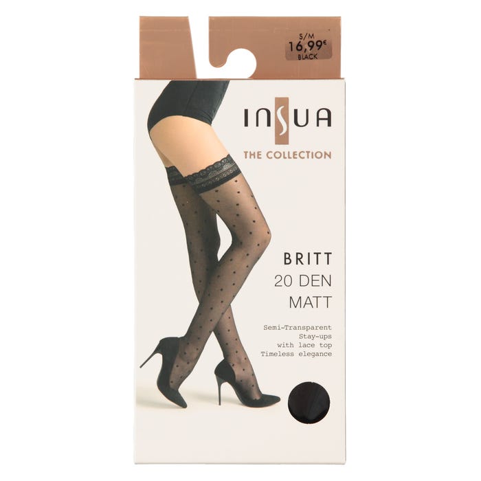 inSua THE COLLECTION-Stay-ups met bolletjes - Britt 20DEN