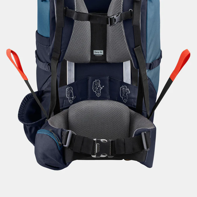 Decathlon Forclaz - Mochila Forclaz MT100 EasyFit Feminina de 60L