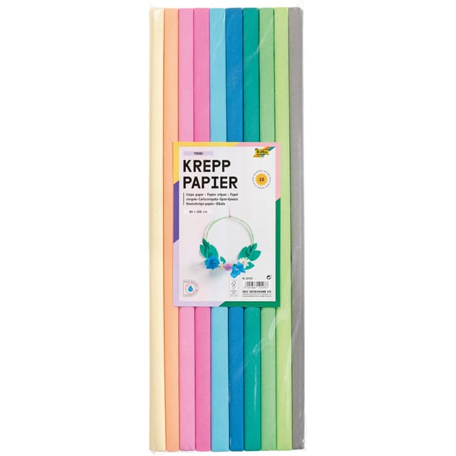 10 Krepppapier-Rollen TREND - 50 x 200 cm