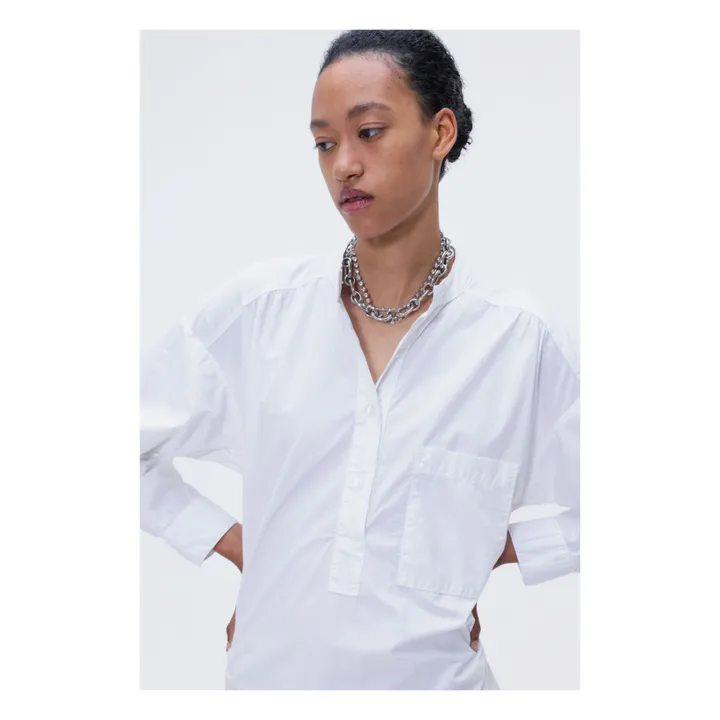 Our Sister Robe Disco Popeline de Coton | Blanc