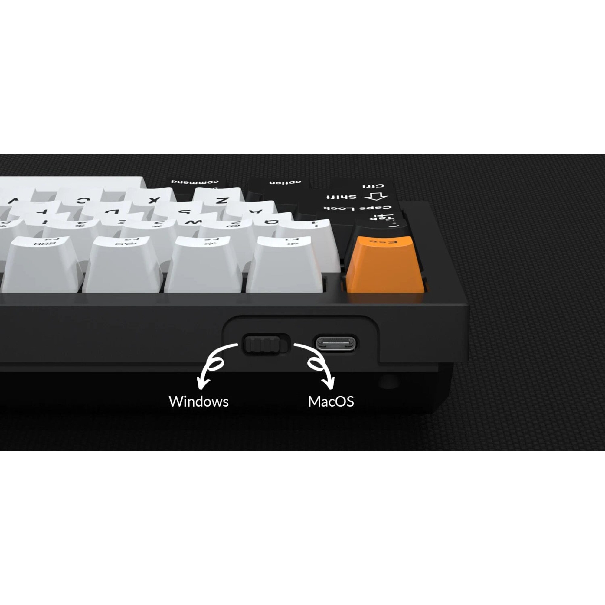 Keychron Gaming-Tastatur Q1 Barebone ISO Knob
