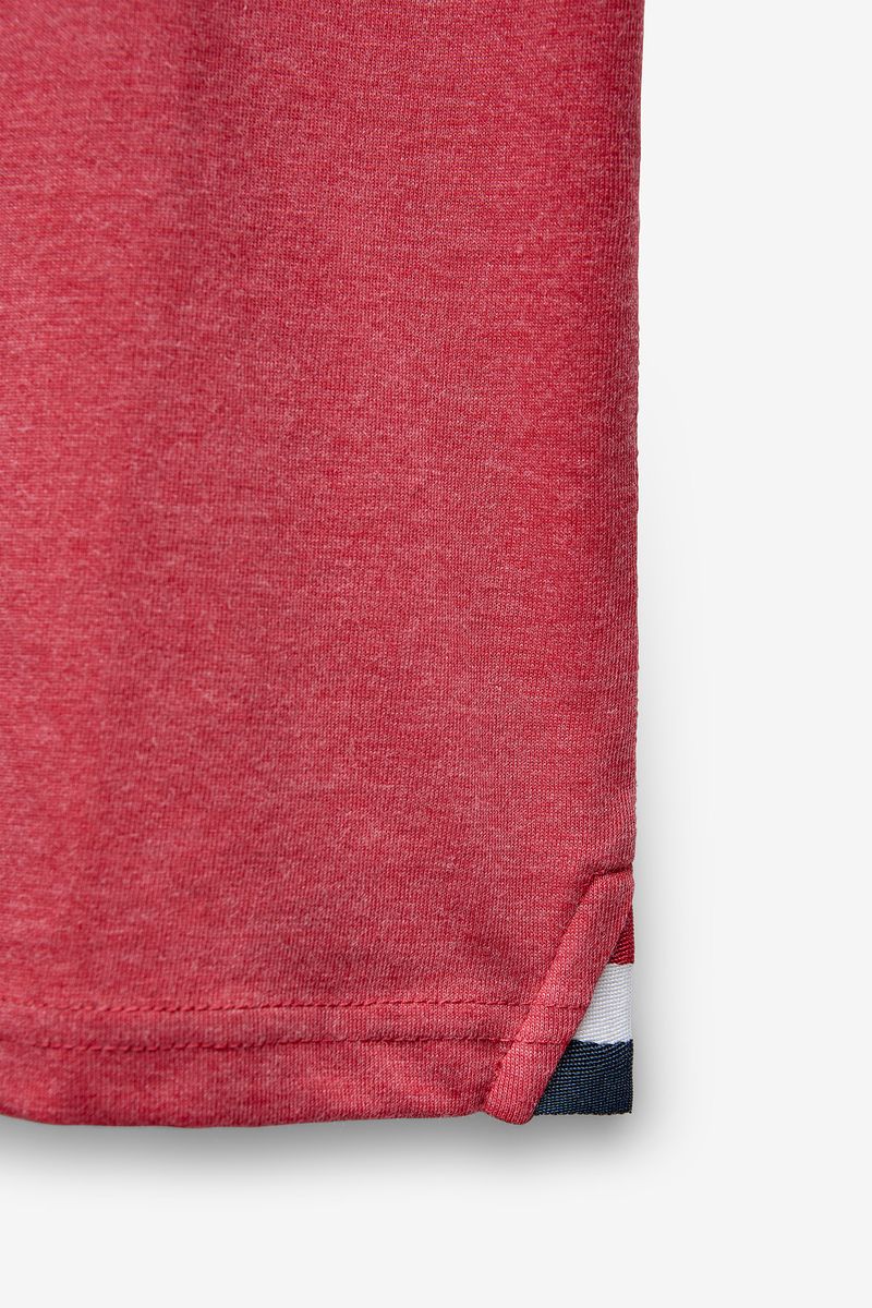 T-SHIRT MELANGE COM BORDADO QMR
