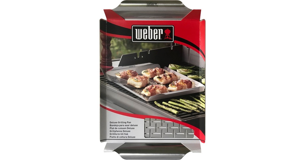 WeberDeluxe Grillpan grillkorf  (Zilver)