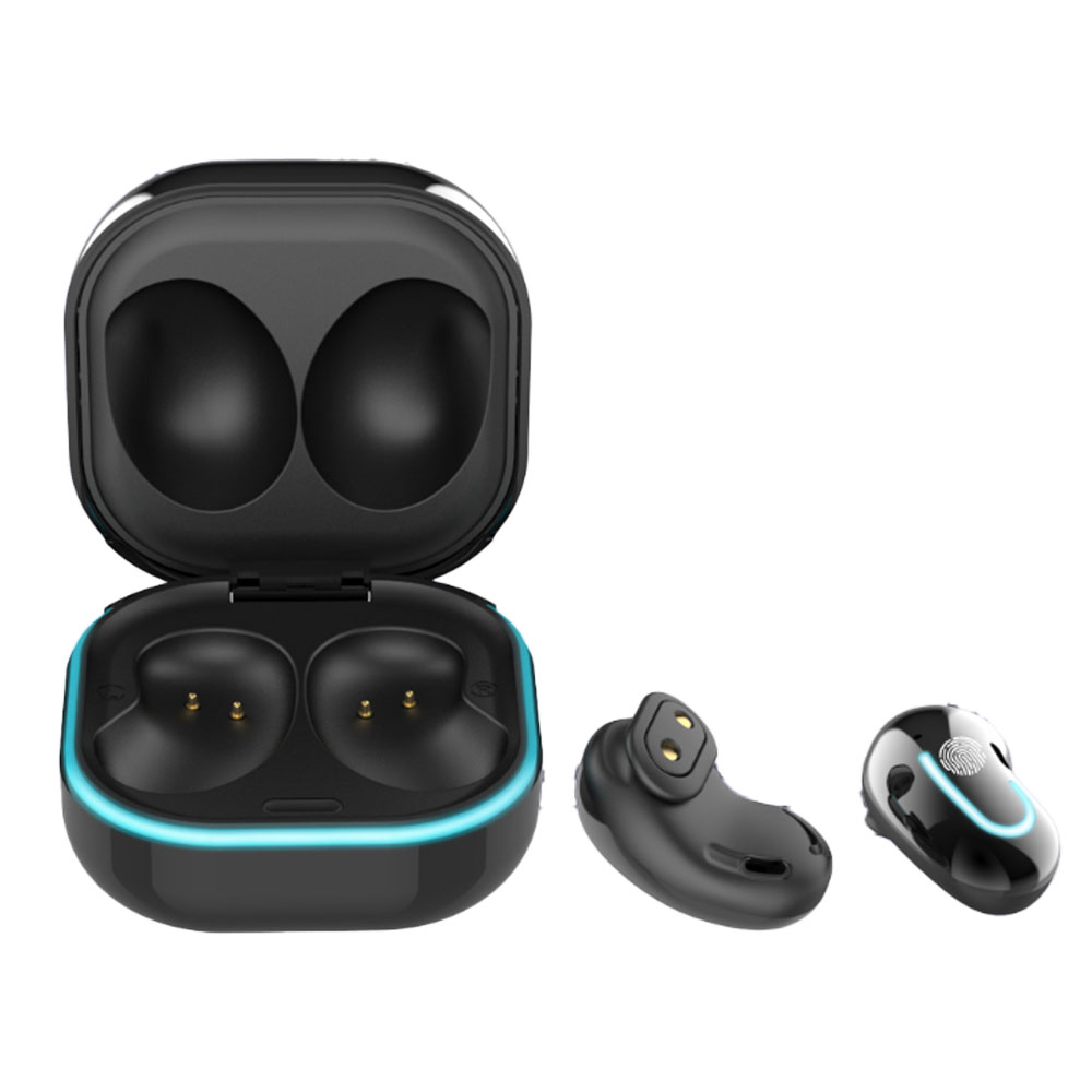 TWS Bluetooth 5.3 In-Ear Kopfhörer LED Headset   Lade Case mit Ladeanzeige (200mAh) - Pink