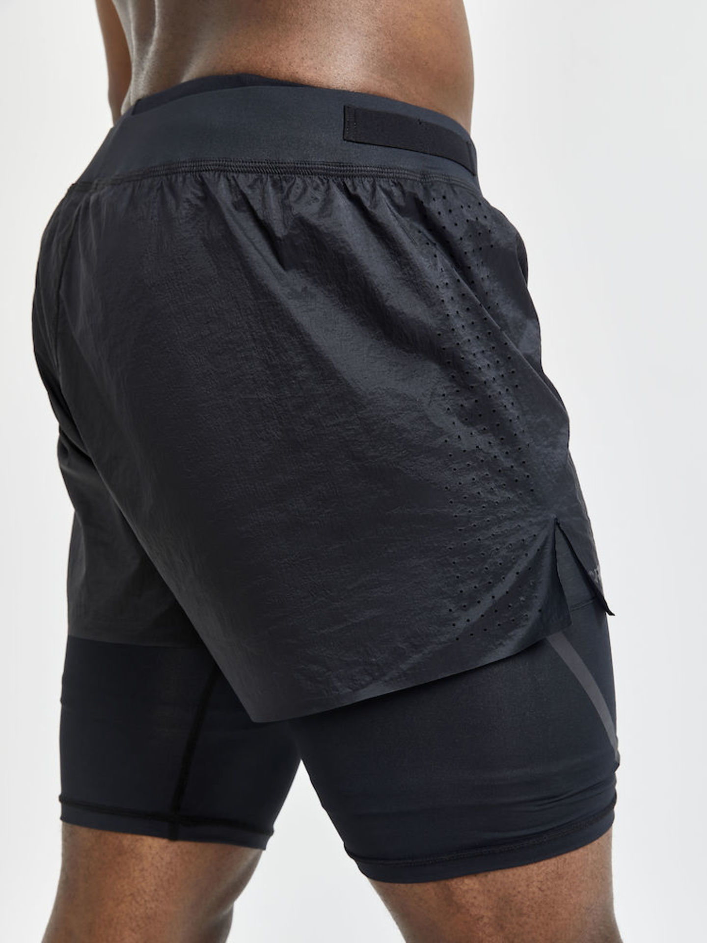 Craft CTM Distance 2in1 Hardloopbroek Kort Zwart Heren