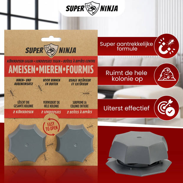 Super Ninja Mierenlokdoosjes 2-stuks