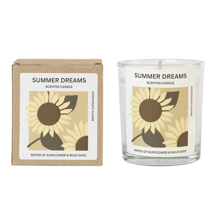 Broste Copenhagen - Summer Dreams, Ø 7,4 x H 8,3 cm, weiss