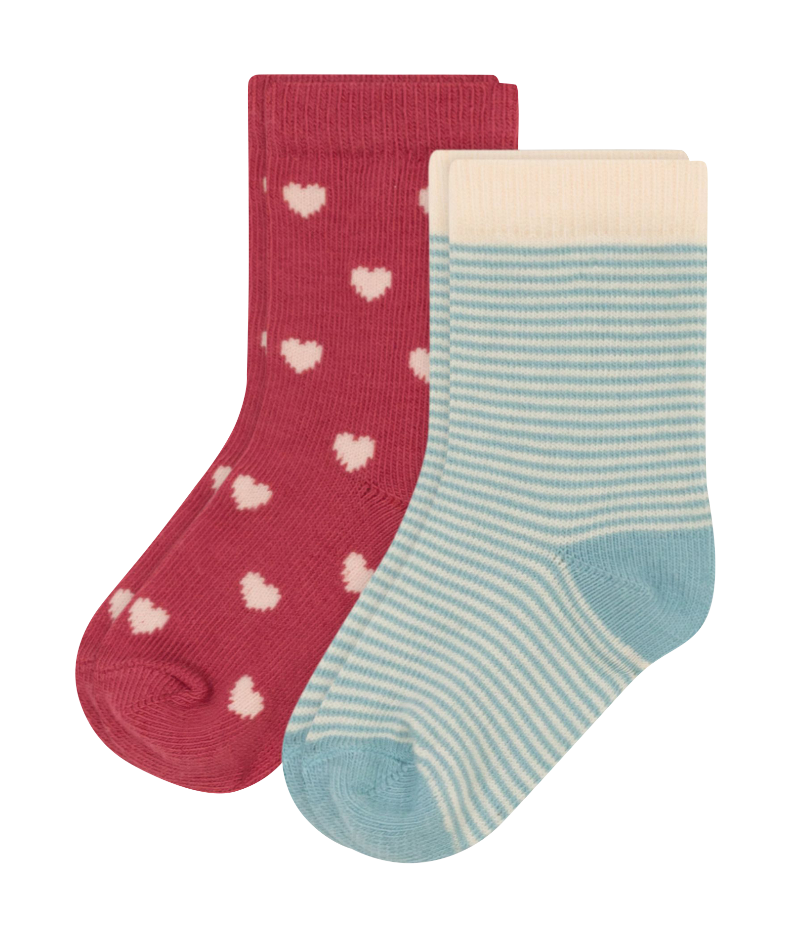 Lot de 2 paires de chaussettes en coton mélangé| Multicolore