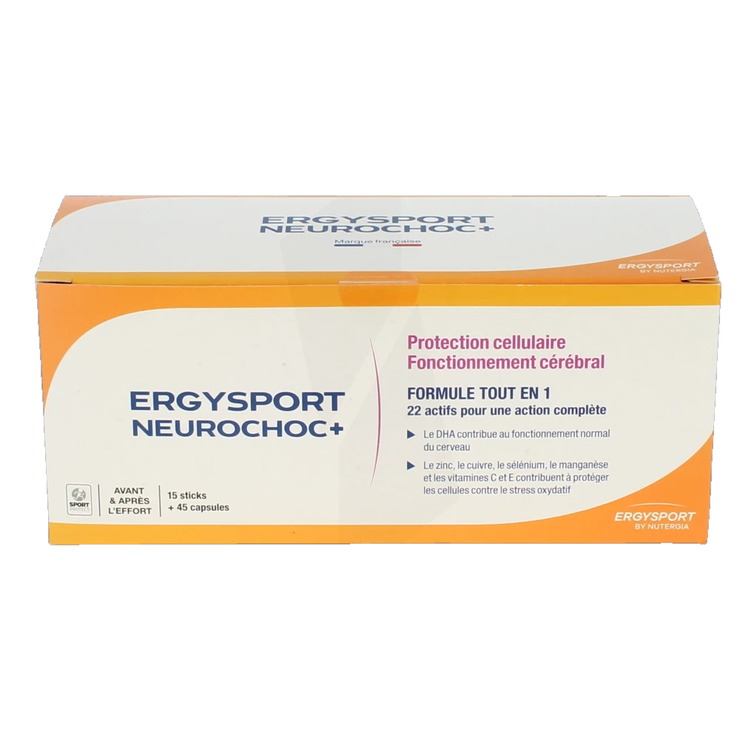 Nutergia Ergysport neurochoc+ 15 sticks + 45 capsules
