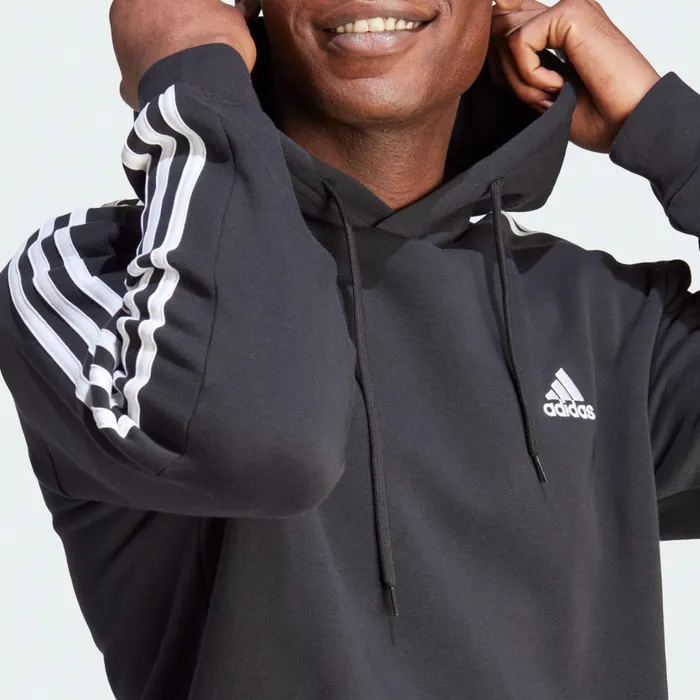 Adidas Essentials 3-Stripes Fleece Hoodie Heren