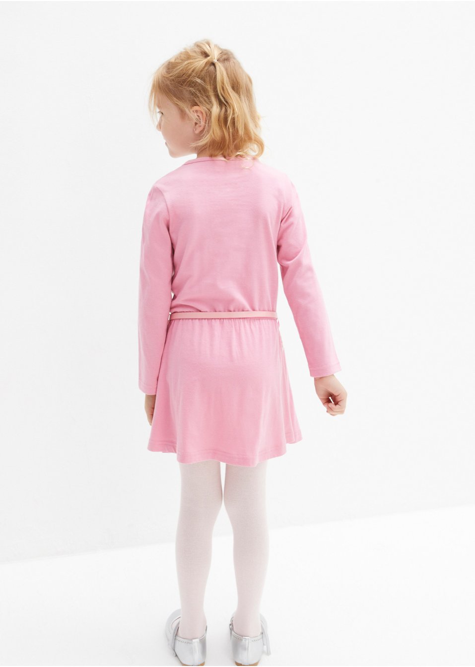 Robe en jersey fille avec ceinture