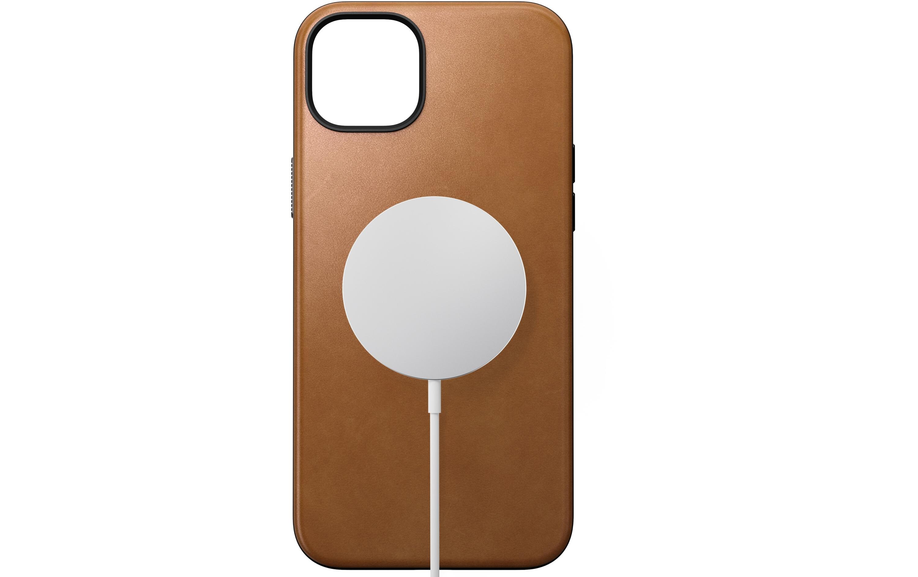 Back Cover Modern Leather iPhone 15 Plus RostbraunModerne Schutzhülle aus Leder für das Apple iPhone 15 Plus