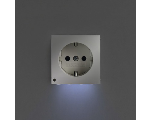 Berker 41098989 Stopcontact met LED-oriëntatieverlichting S1 polarwit glanzend