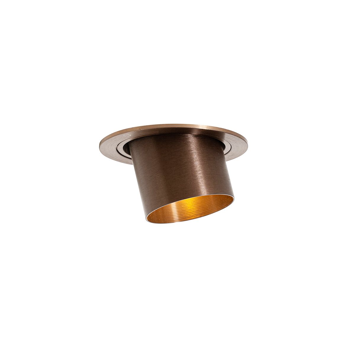 Smart inbouwspot donkerbrons rond kantelbaar incl. Wifi GU10 50mm - Installa