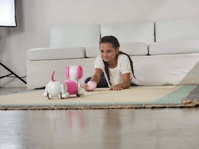 Silverlit Interaktiv Hund Dash D, Rosa