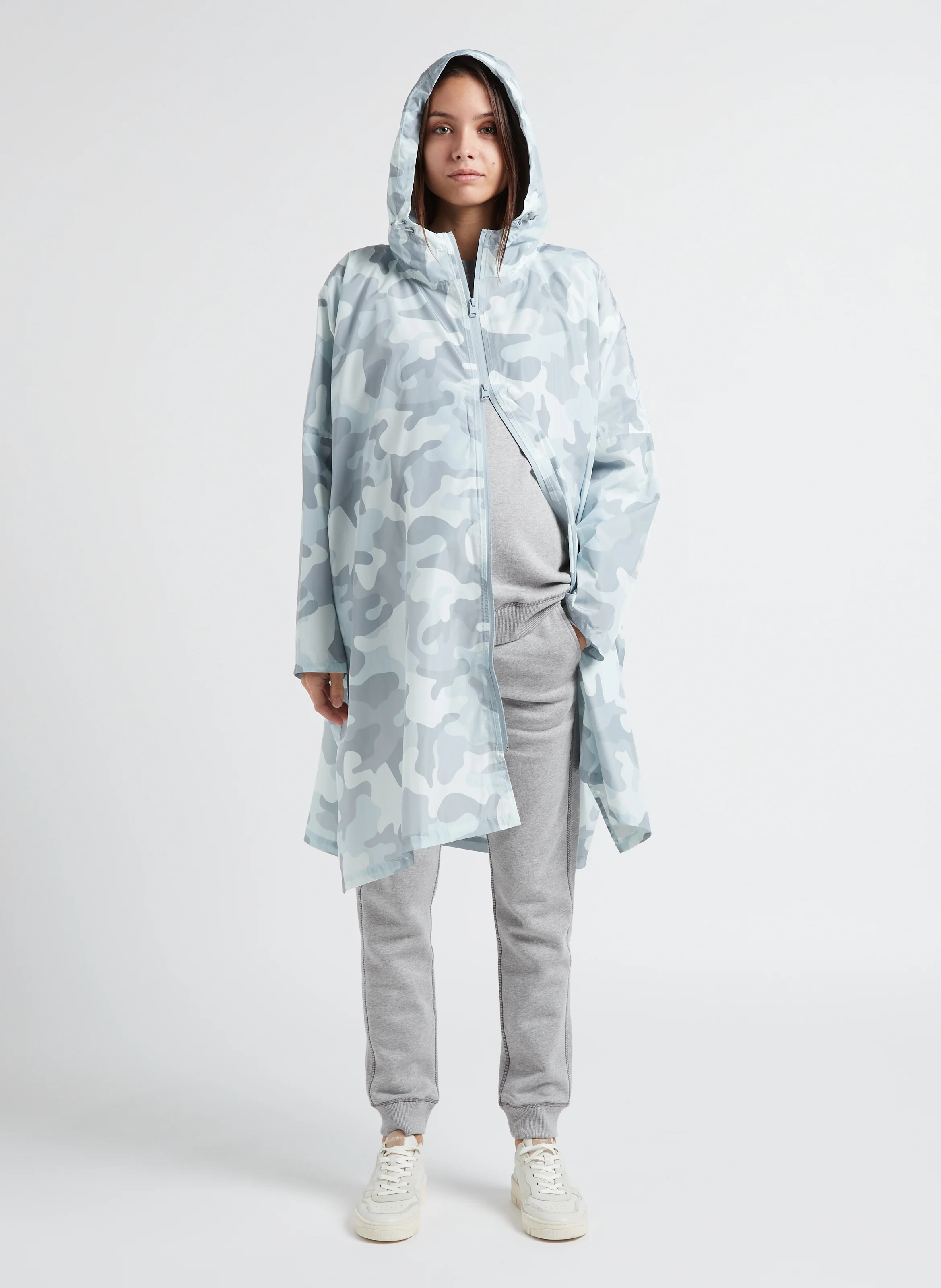 SCOUT - Coupe-vent imprimé à capuche| Gris