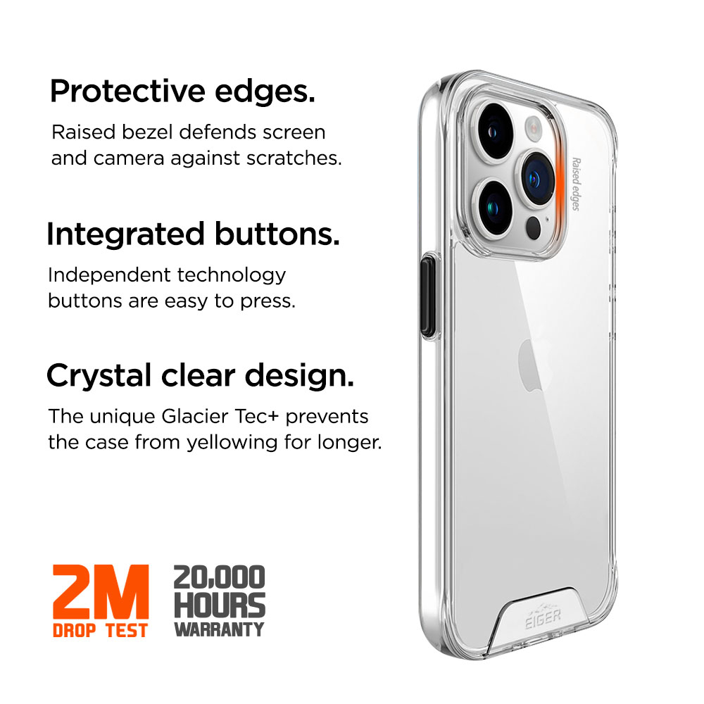 iPhone 15 Pro Max Glacier Case Hybrid Schutzhülle (EGCA00491) - Transparent