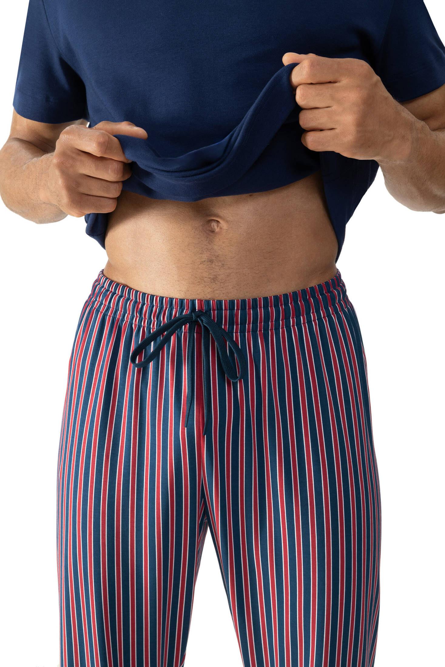 mey| Herren Hose lang Serie Graphic Stripes