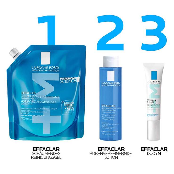 La Roche Posay Effaclar schäumendes Reinigungsgel, 400 ml
