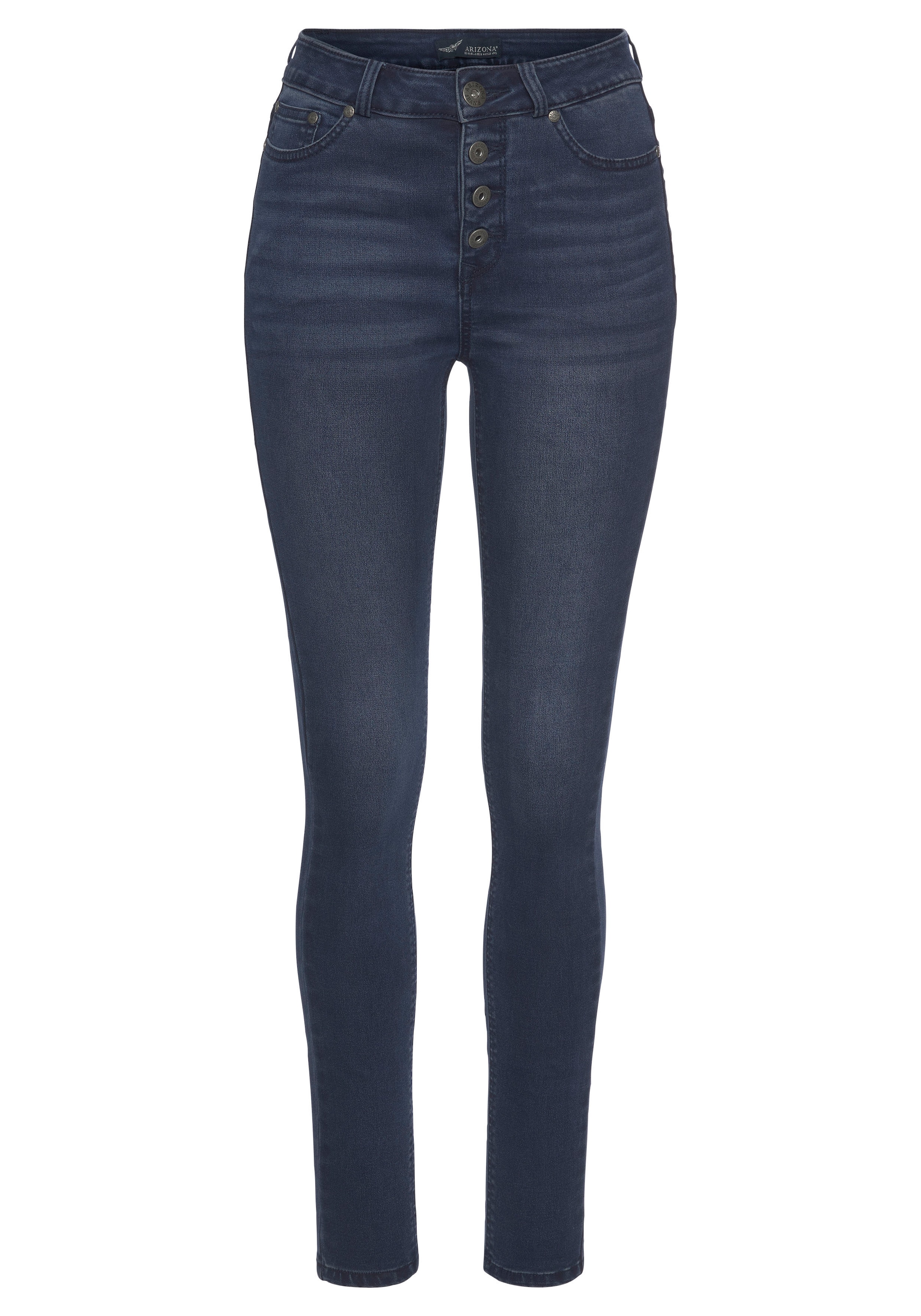 Arizona Skinny-fit-Jeans »Ultra Stretch«, extra-enger Beinschnitt,  hohe Leibhöhe,  knöchellang