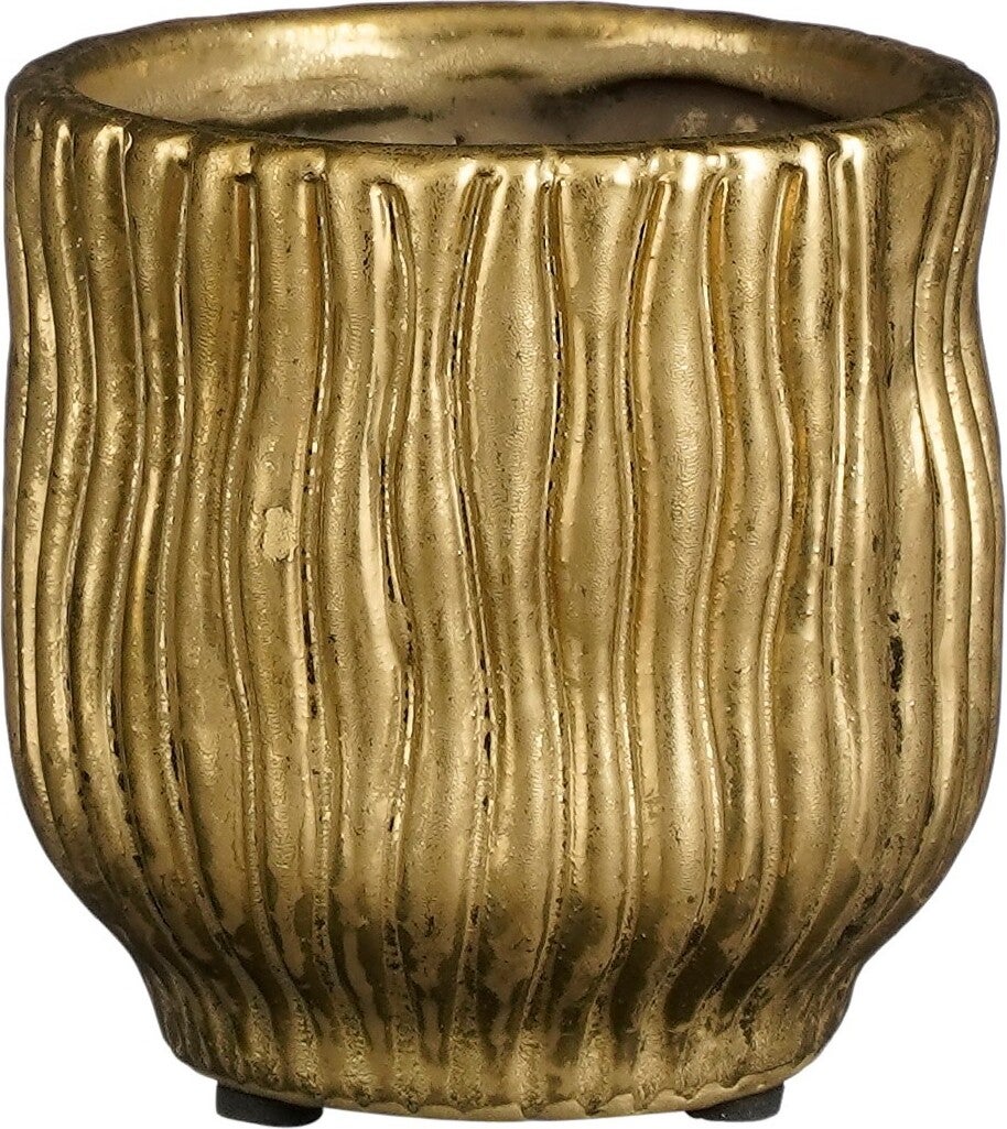 Mica Decorations bloempot Ponta goud D 9,5 H 10 cm