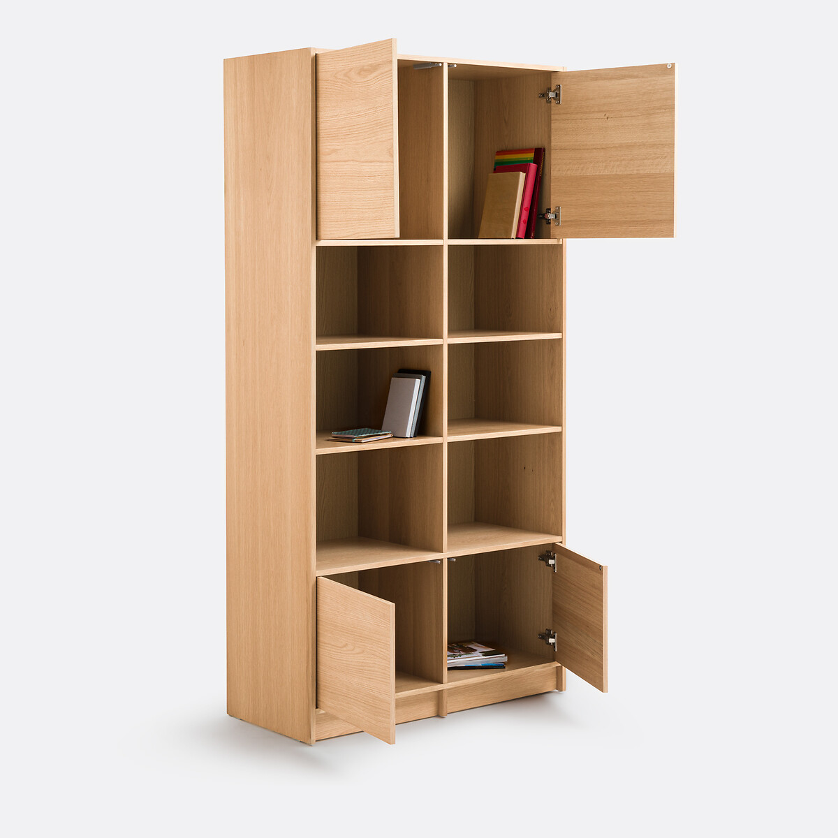 LA REDOUTE INTERIORS<br>Estante modular em carvalho, 4 portas Senssia