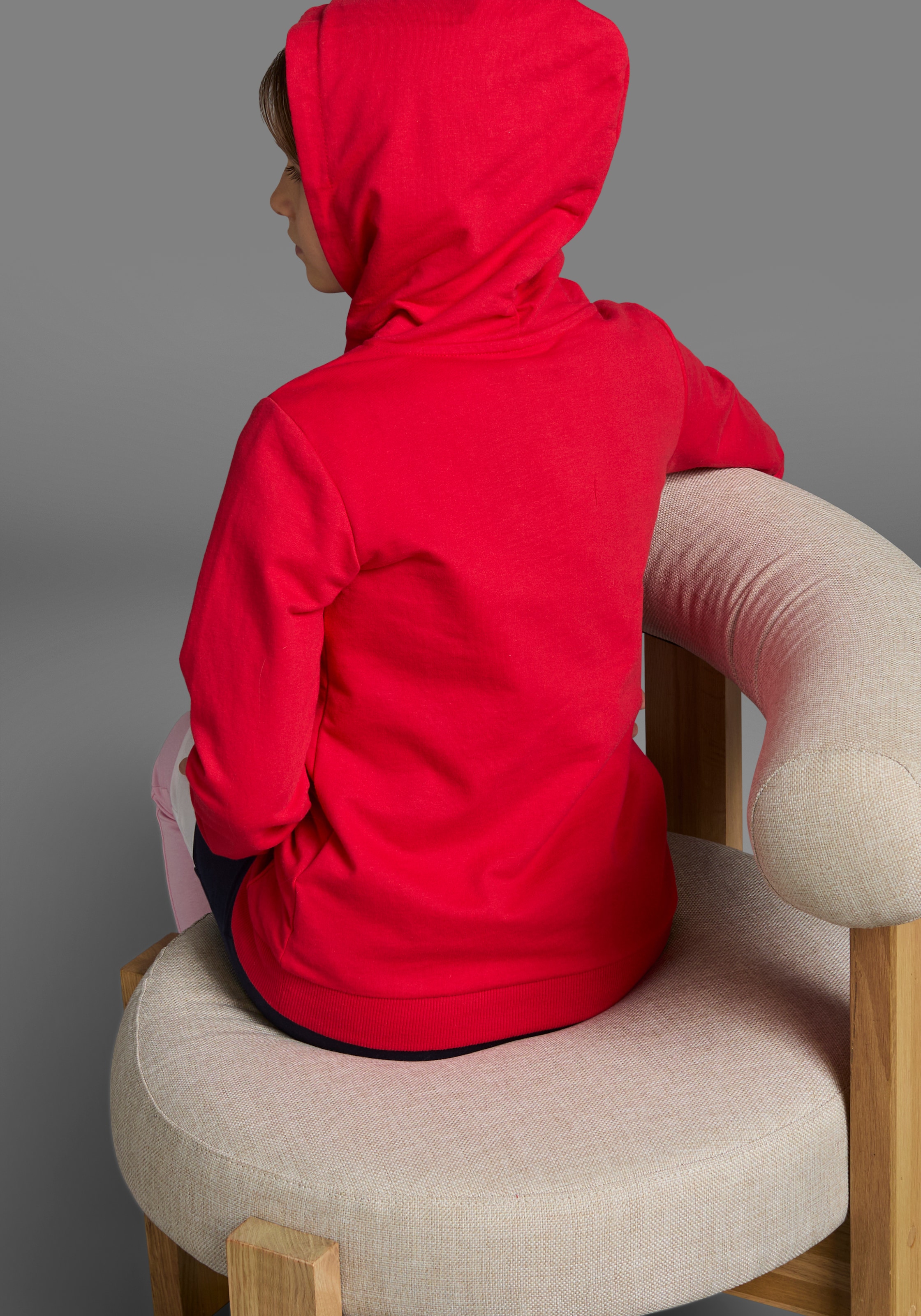 KangaROOS Kapuzensweatshirt »Hoodie mit Logoprint«, Langarm,  bedruckt,  aus Sweatware mit Baumwolle,  mit Kängurutasche