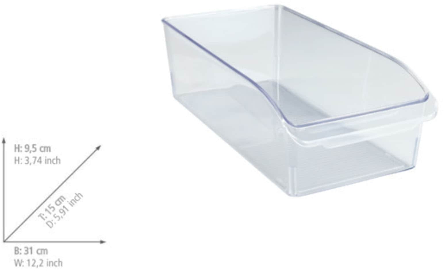 WENKO Aufbewahrungssystem »Kühlschrank-Organizer-Set« Set, 3 Stk. tlg. Boxen für Vorräte & Lebensmittel, für Kühlschrank & Vorratsschrank