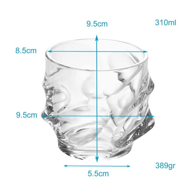 2x Whiskeyglas Old Fashioned Whiskey krystalglas