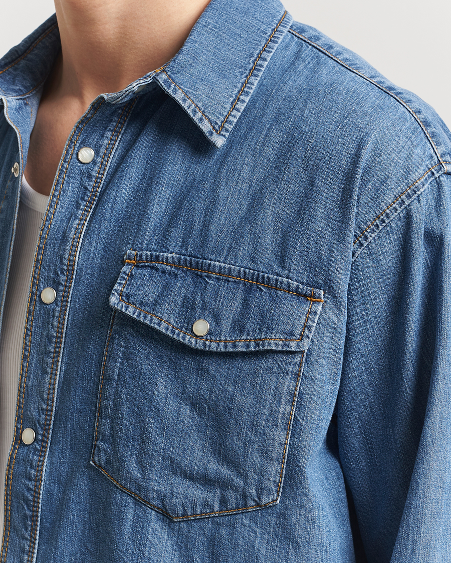 Jeanerica Arno Denim Shirt Light Blue Vintage
