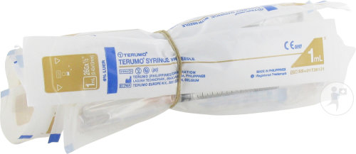 Terumo Seringue 1ml Avec Aiguille 26GX½ 10 Pièces