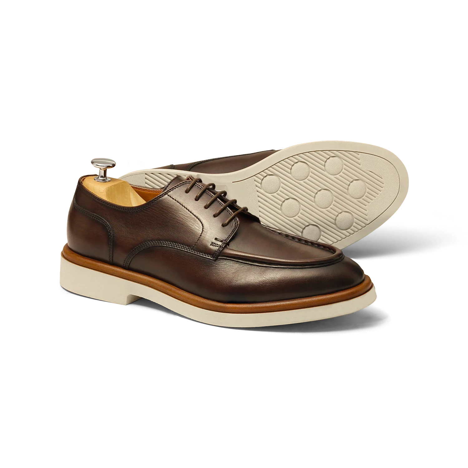 Duty-Derby en cuir marron