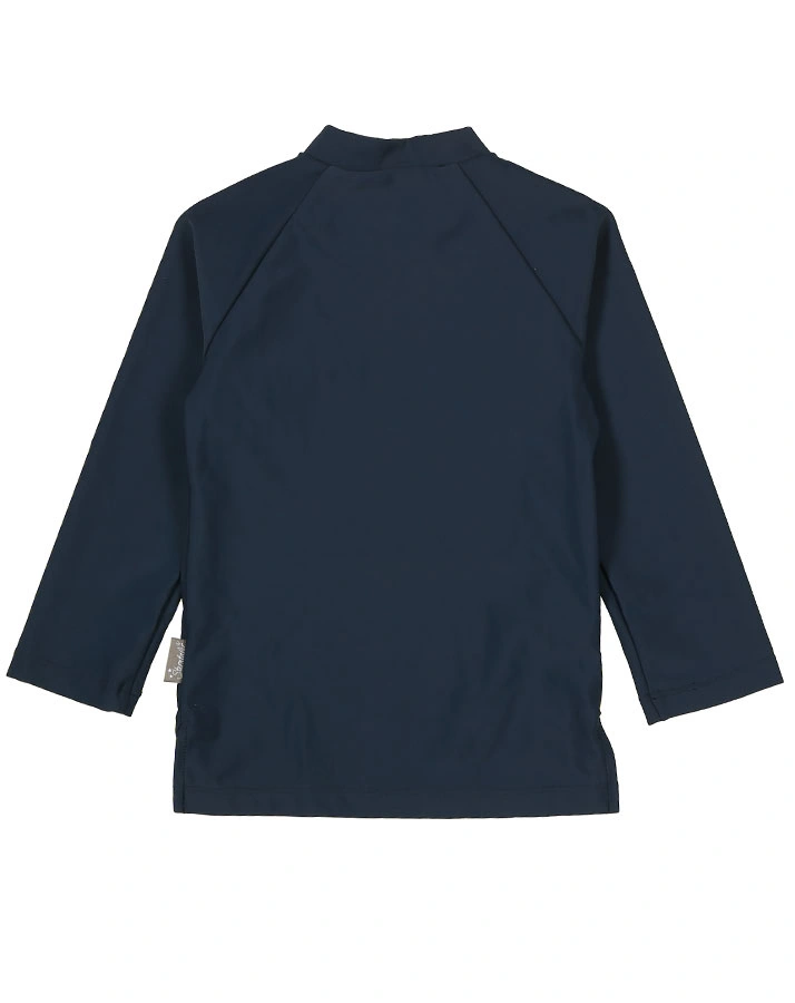 Langarm-Badeshirt UNI in marine