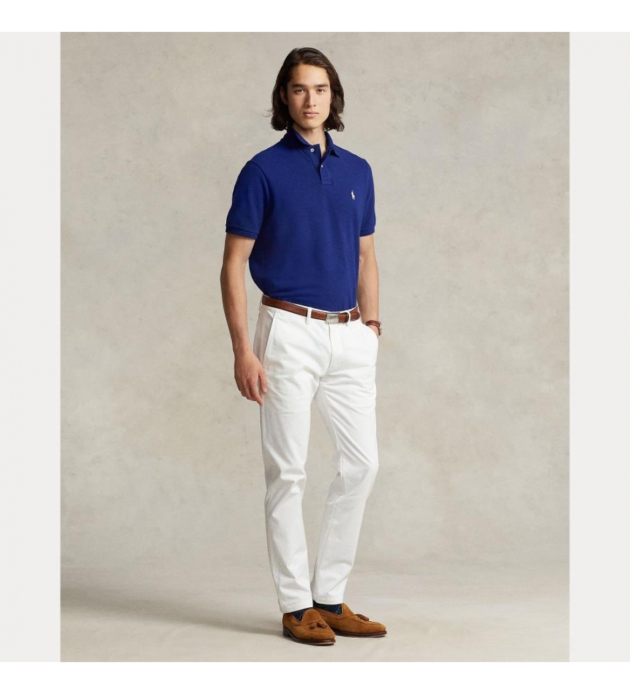 Polo Ralph Lauren Slim Fit Piqué, Azul