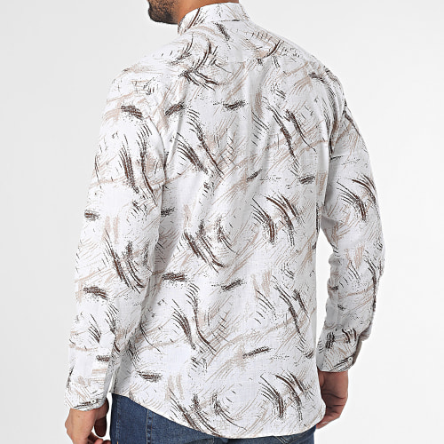 Chemise Manches Longues Beige