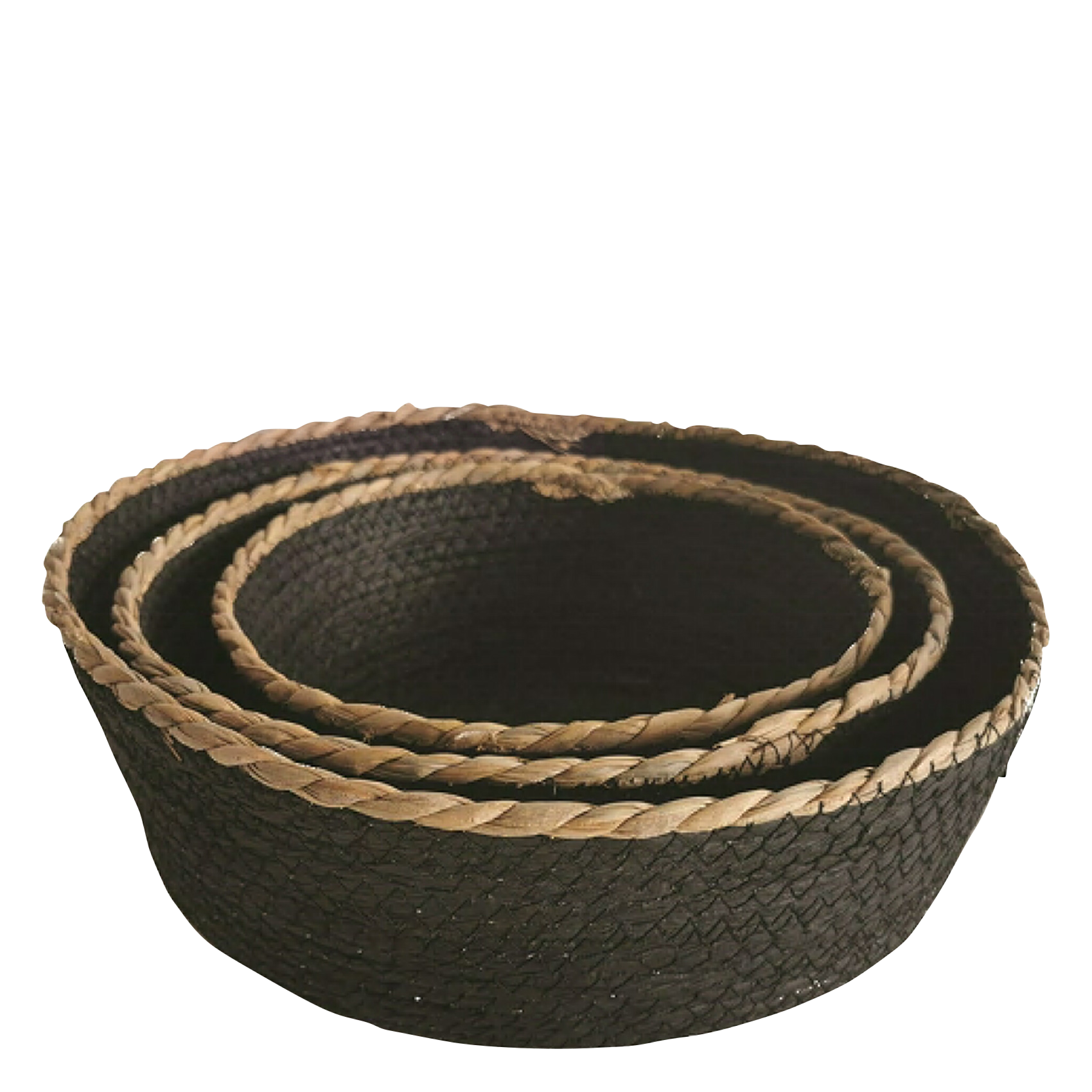 Set de 3 paniers | Noir