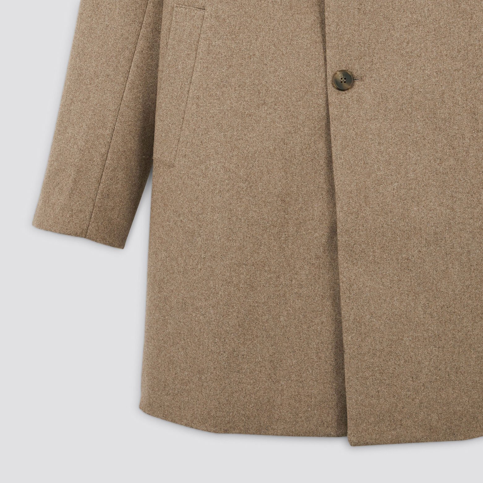 Manteau col tailleur Beige