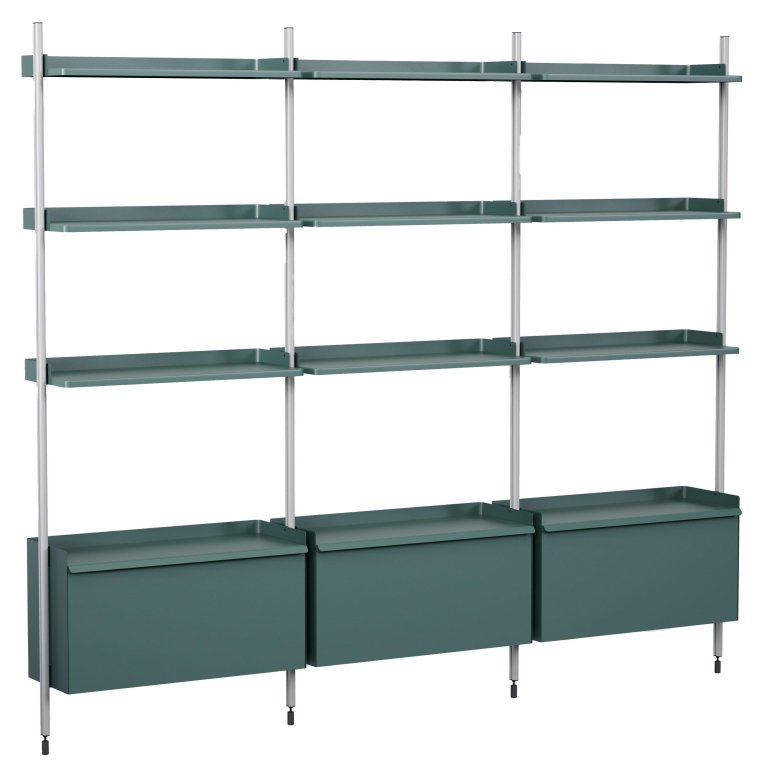 Hay Pier System 133 wandkast Blue/Clear