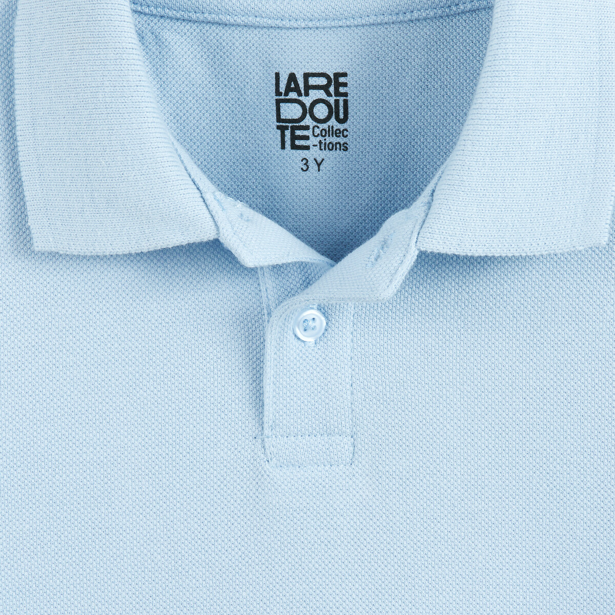 COLEÇÕES LA REDOUTE<br>Polo de malha lisa de manga curta
