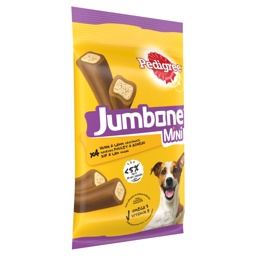 Pedigree Jumbstone Hondensnacks Mini Kip & Lam160 gr