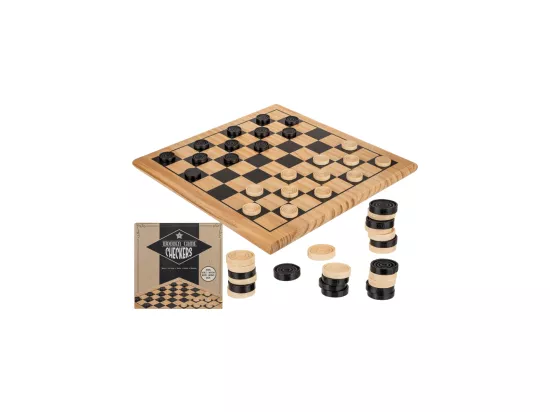 Jeu de Dames en bois Grand Modèle