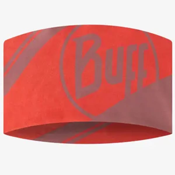 Bandeau cache cou randonnée BUFF COOLNET UV WIDE HEADBAND ARTHY NECTARINE
